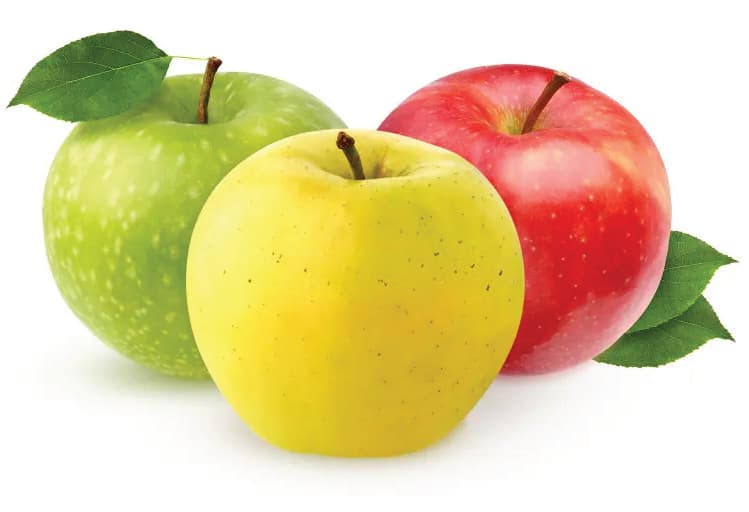 POMMES ROUGES, JAUNES ET VERTES